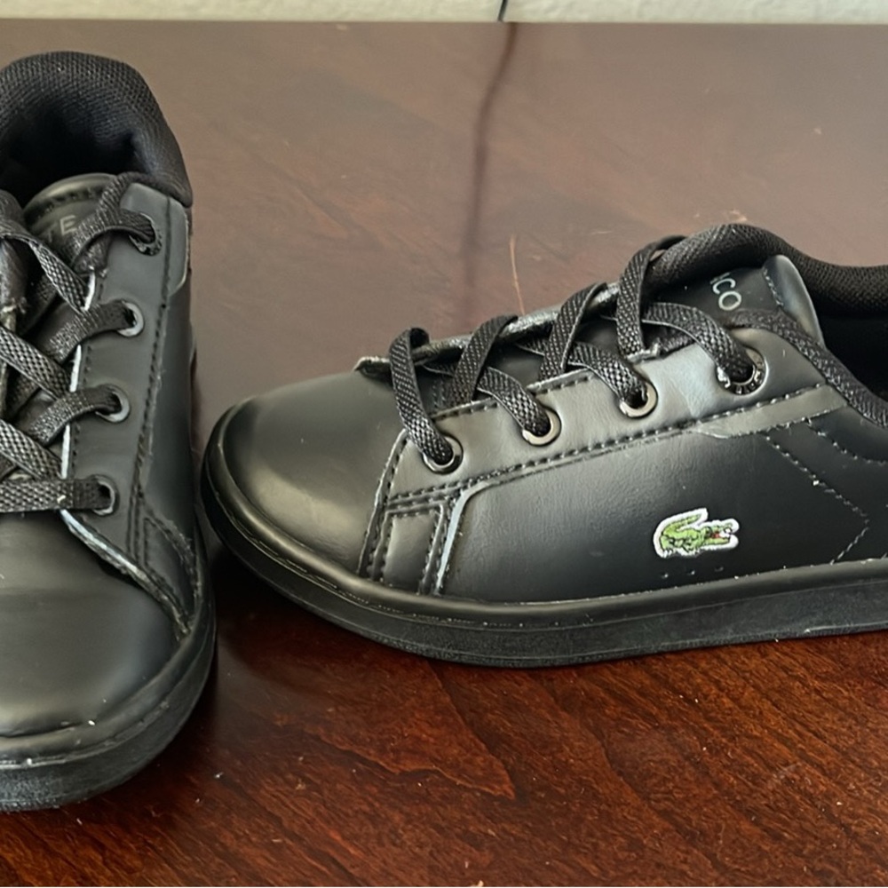 Lacoste Kids Black Sneakers
